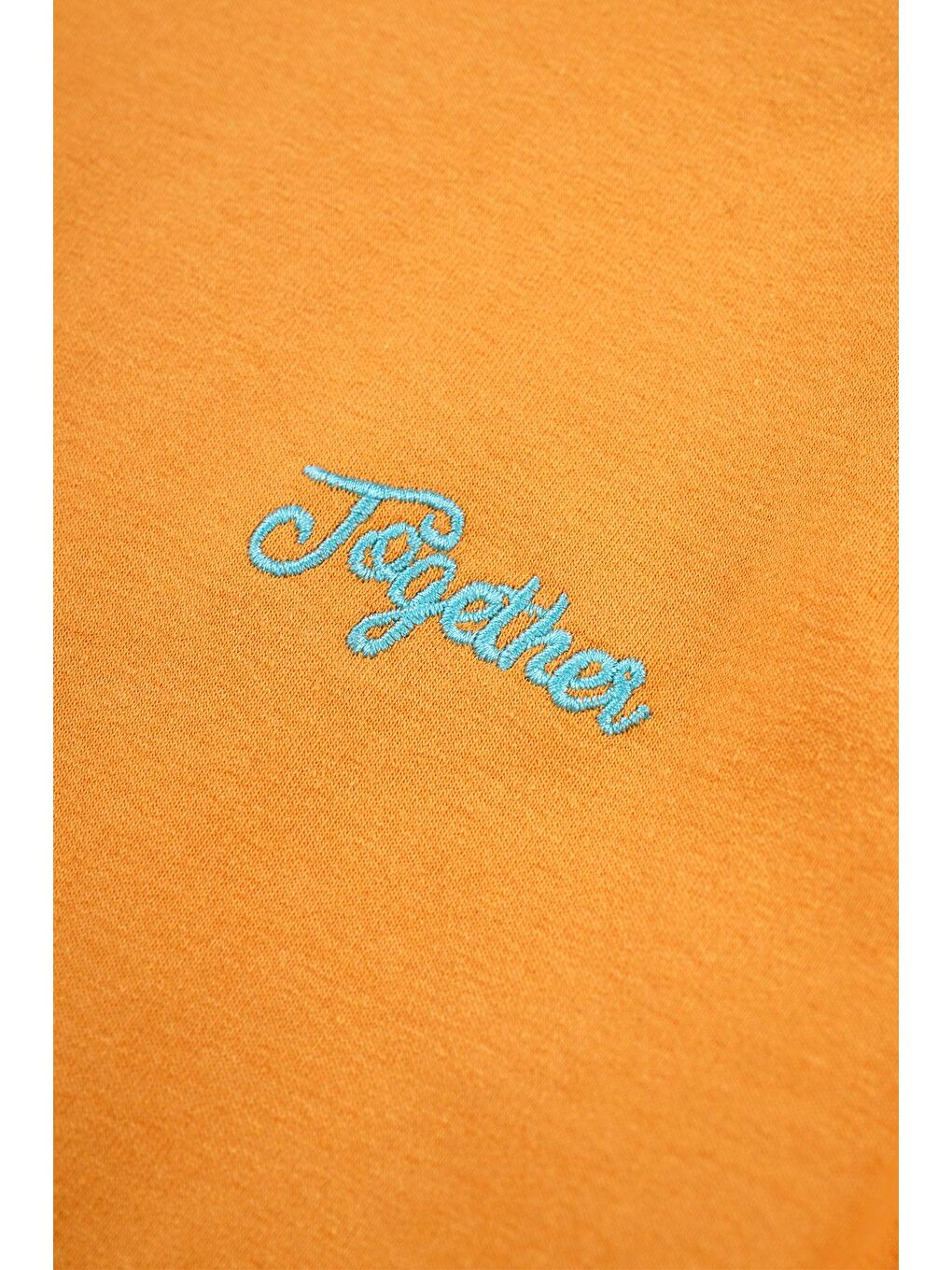 Sarı Bisiklet Yaka Uzun Kol Hardal Renk Kız Çocuk Sweatshirt-2