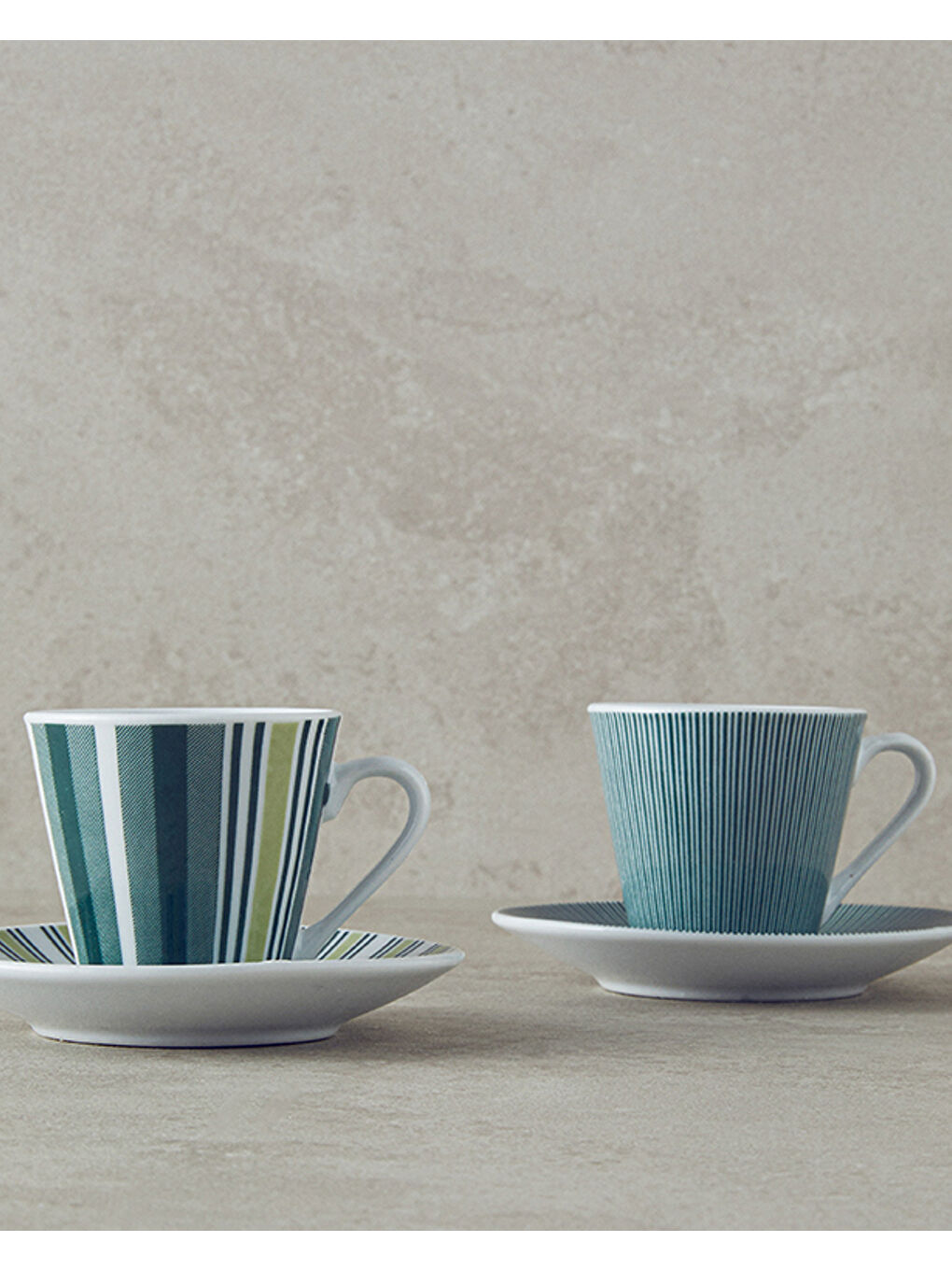 Lori Porselen 4 Parça 2 Kişilik Kahve Fincan Takımı 80 Koyu Yeşil