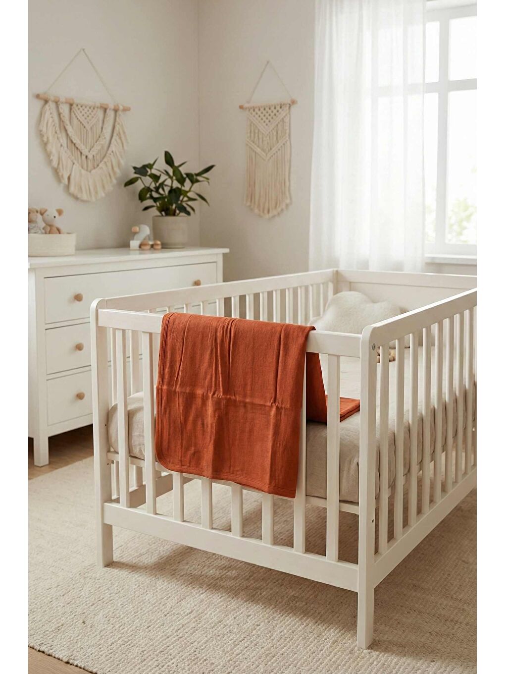 Kahverengi Müslin Blanket Battaniye-1