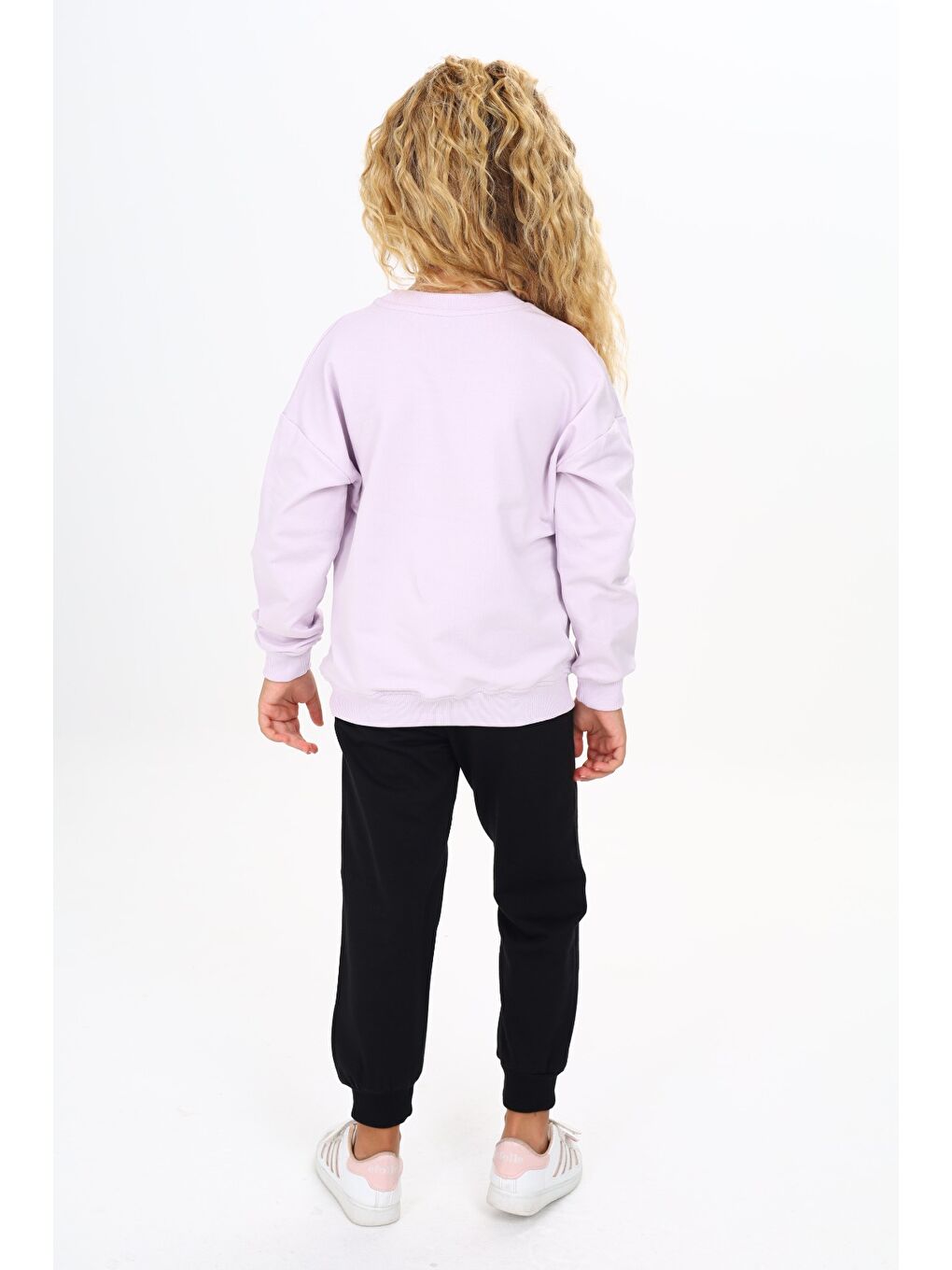 Lila Kız Çocuk Baskılı Eşofman Takım-2