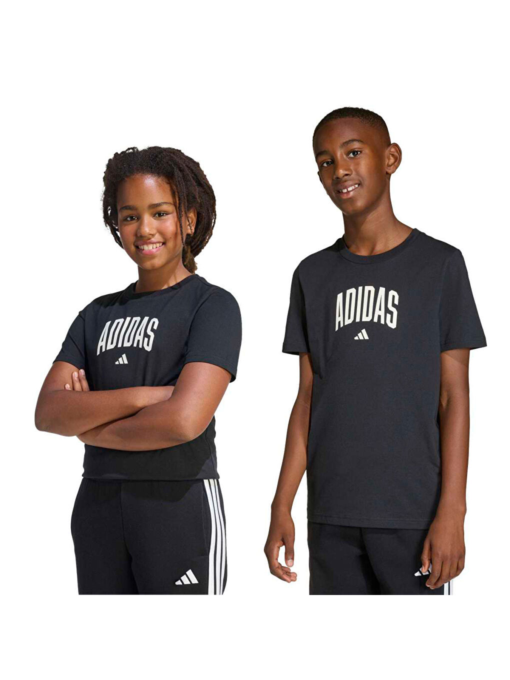 Collegiate Graphic Çocuk Siyah Yuvarlak Yaka Tişört-4