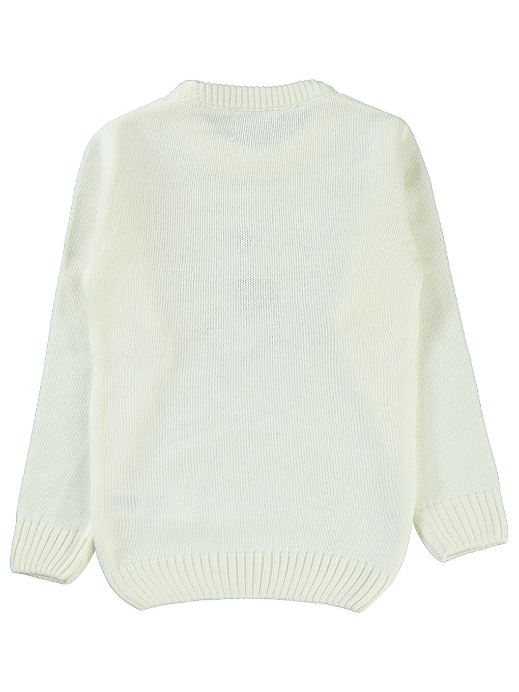 Lila Girls Kız Çocuk Triko Kazak 6-9 Yaş Ekru-Yeşil-1