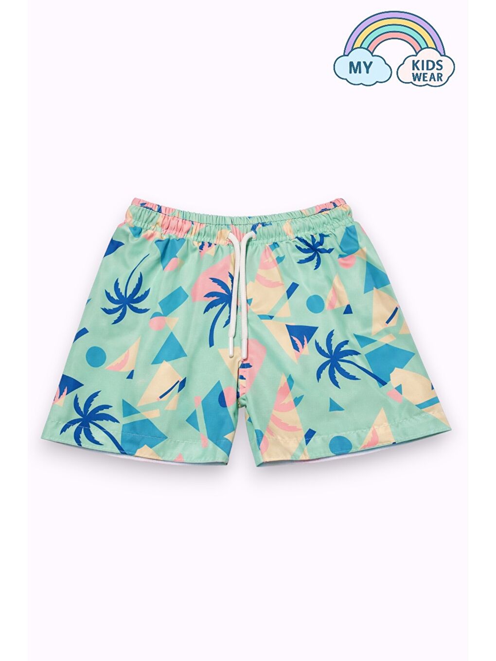 Turkuaz Erkek Çocuk Degrade Desenli Deniz Şortu 2’li Set 3-16 Yaş 12422-2