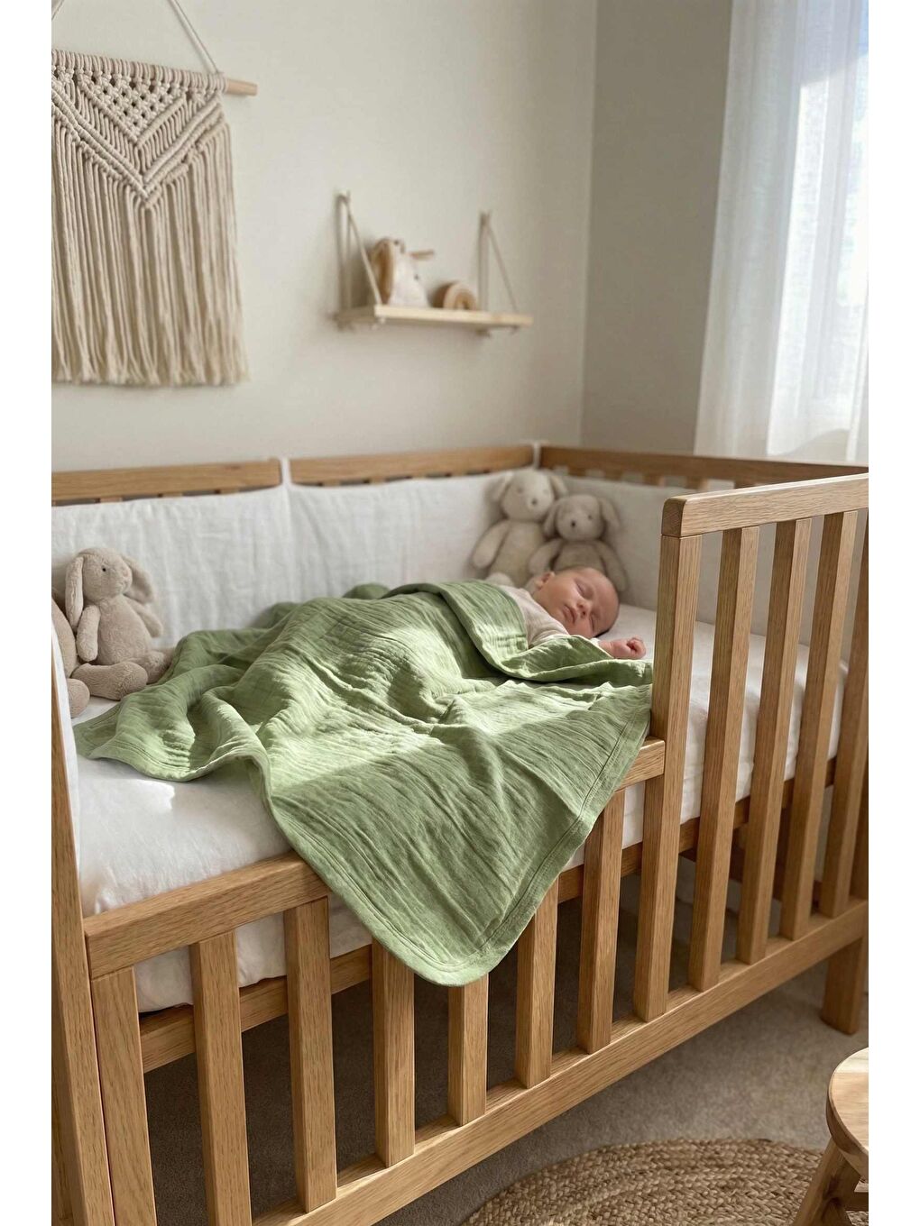 Yeşil Müslin Blanket Battaniye-2