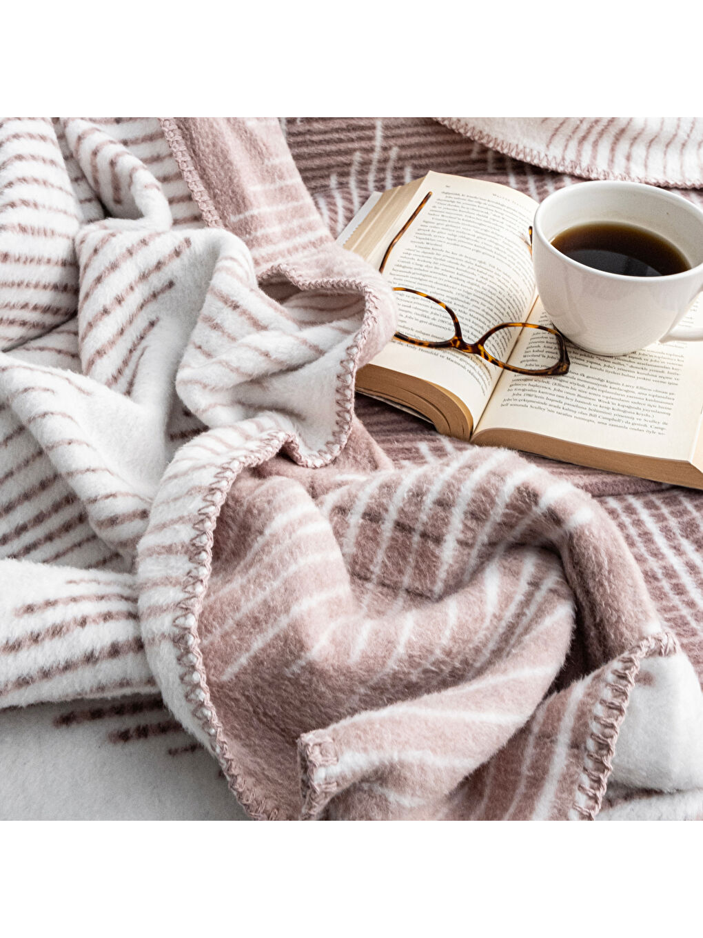 Home Bloom ÇK Battaniye 200x220 Cm 1 Parça-Lila-2