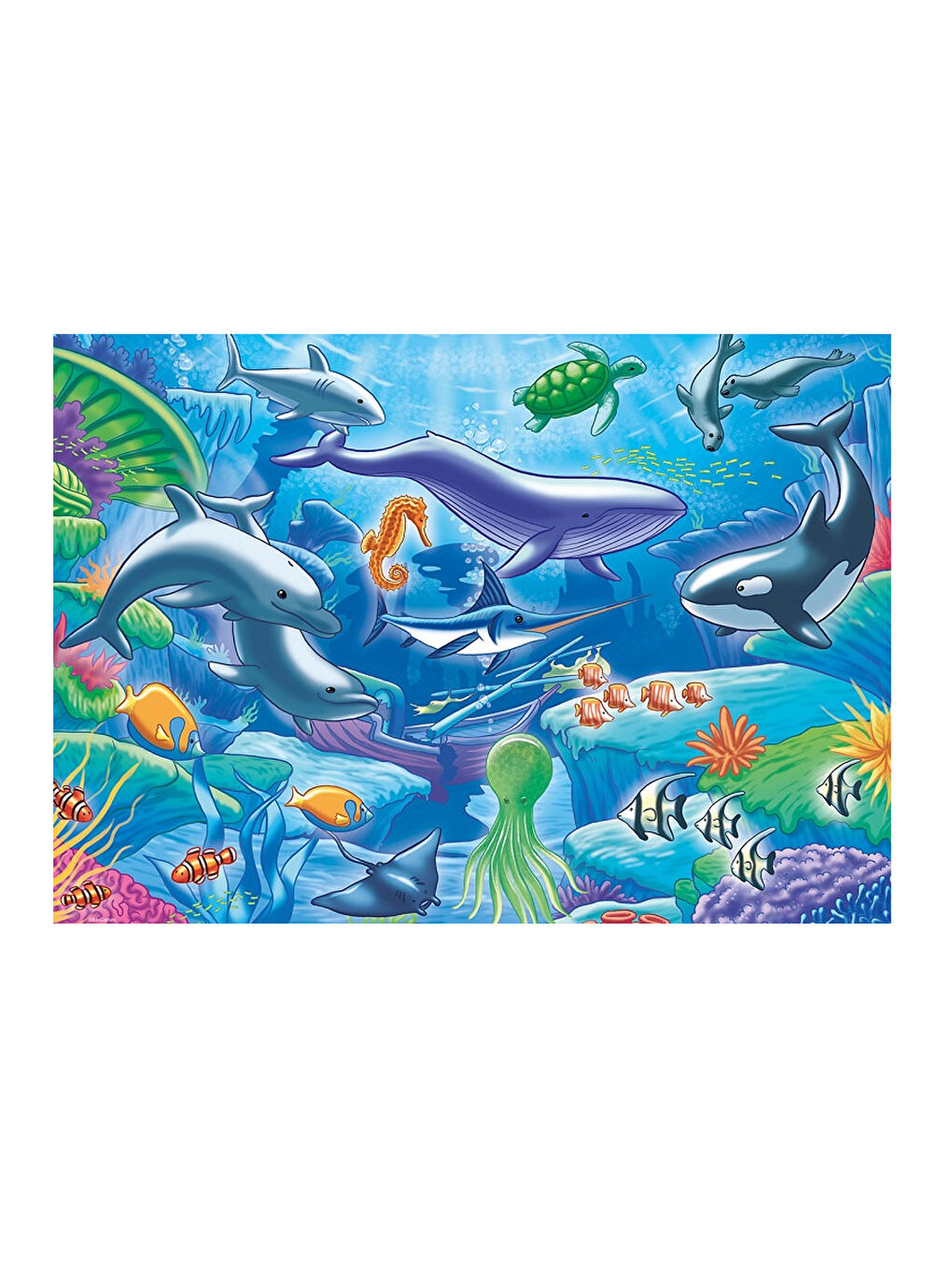 KS GAMES Renksiz Child Jumbo Puzzle Life In The Ocean JP31013 - 1