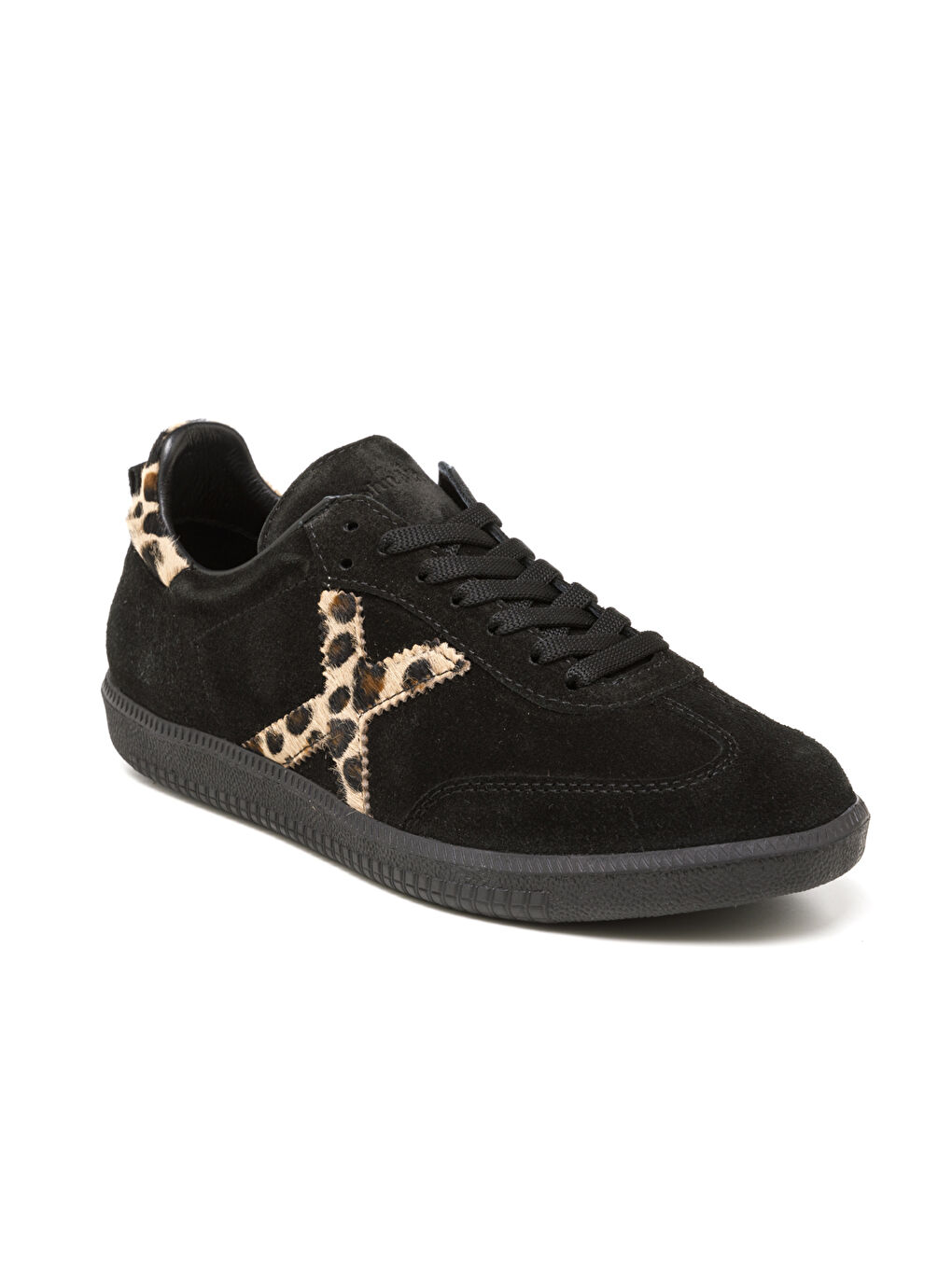 Kadın Sneaker ( Günlük) RC-25Y-088-M-VADE Siyah Süet-Leopar