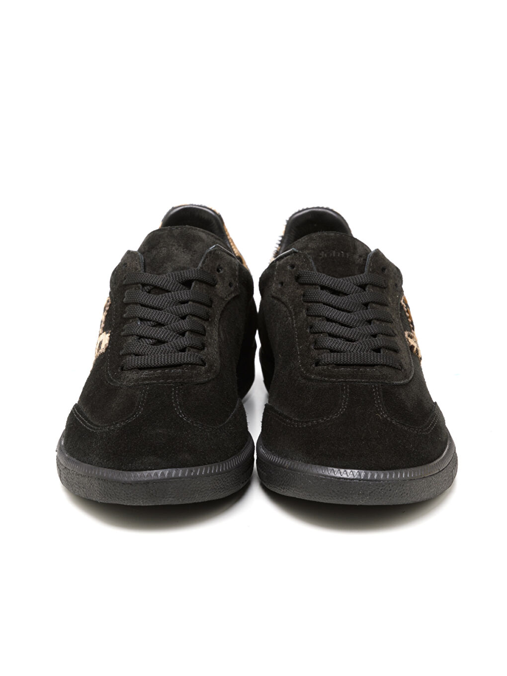 Kadın Sneaker ( Günlük) RC-25Y-088-M-VADE Siyah Süet-Leopar-2