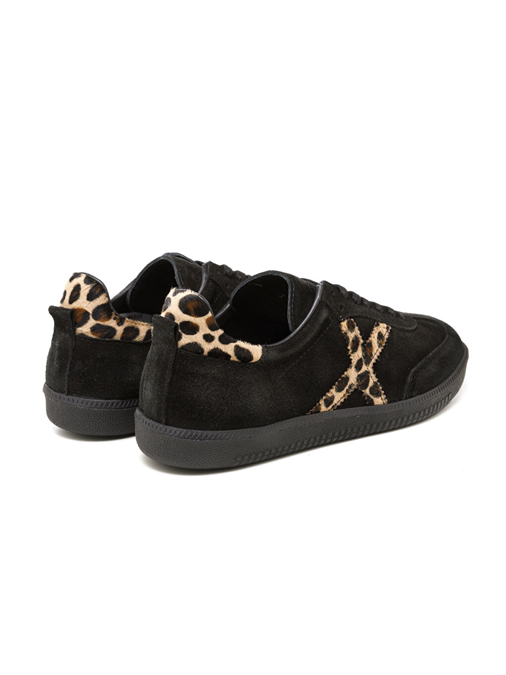 Kadın Sneaker ( Günlük) RC-25Y-088-M-VADE Siyah Süet-Leopar-3