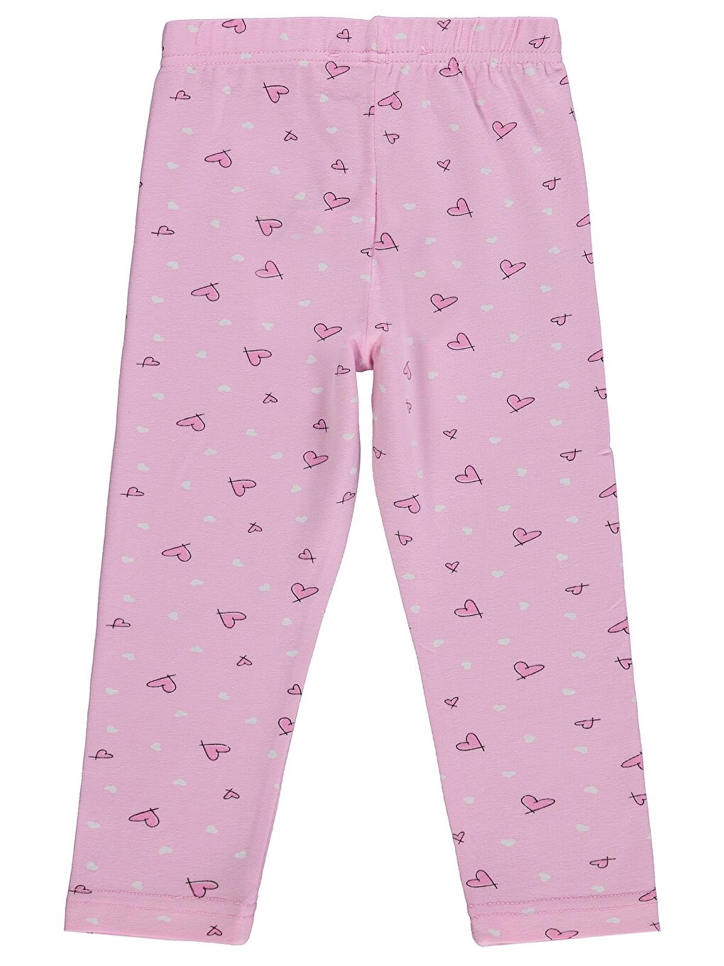 Girls Beyaz Kalpli 2-5 Yaş Tayt - Pembe-1