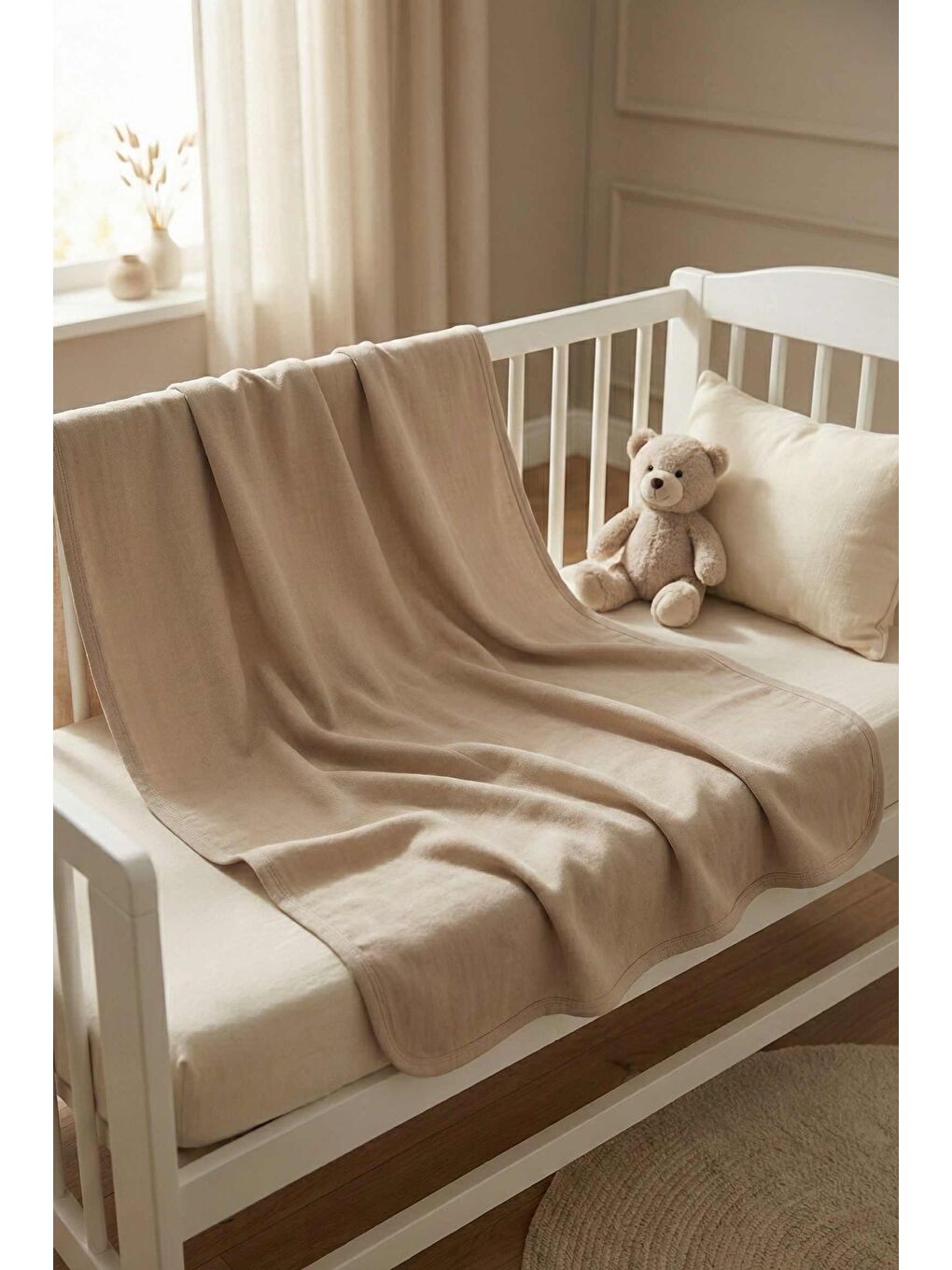 Kahverengi Müslin Blanket Battaniye-1