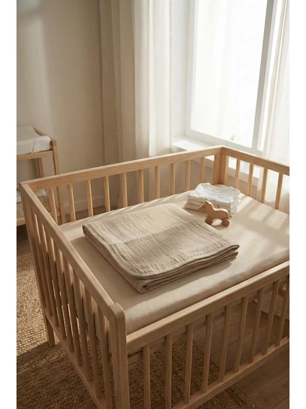 Kahverengi Müslin Blanket Battaniye-2