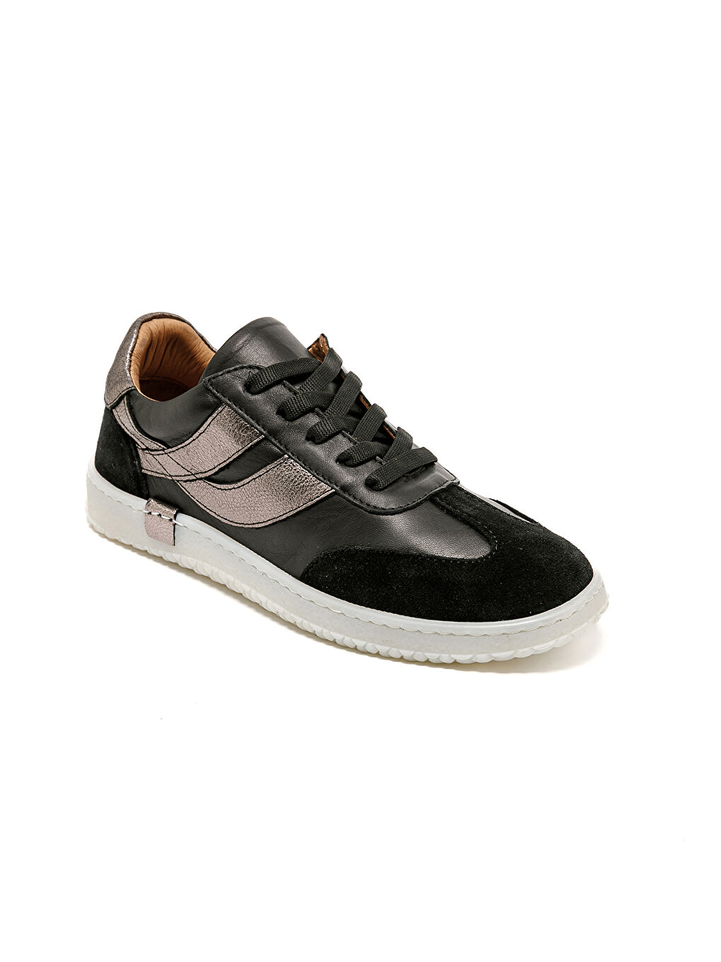 Kadın Sneaker ( Günlük) RC-25Y-055-M2004 Siyah Süet-Siyah Cilt-Siyah Rugan-1