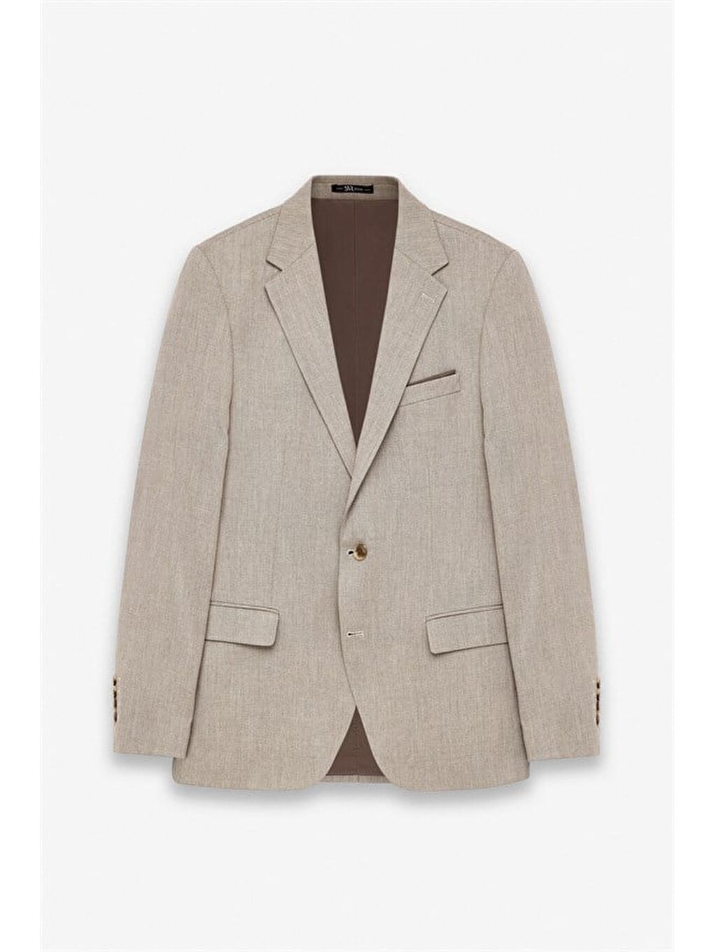 Bej Slim Sivri Yaka 6 Drop Takım Elbise-8