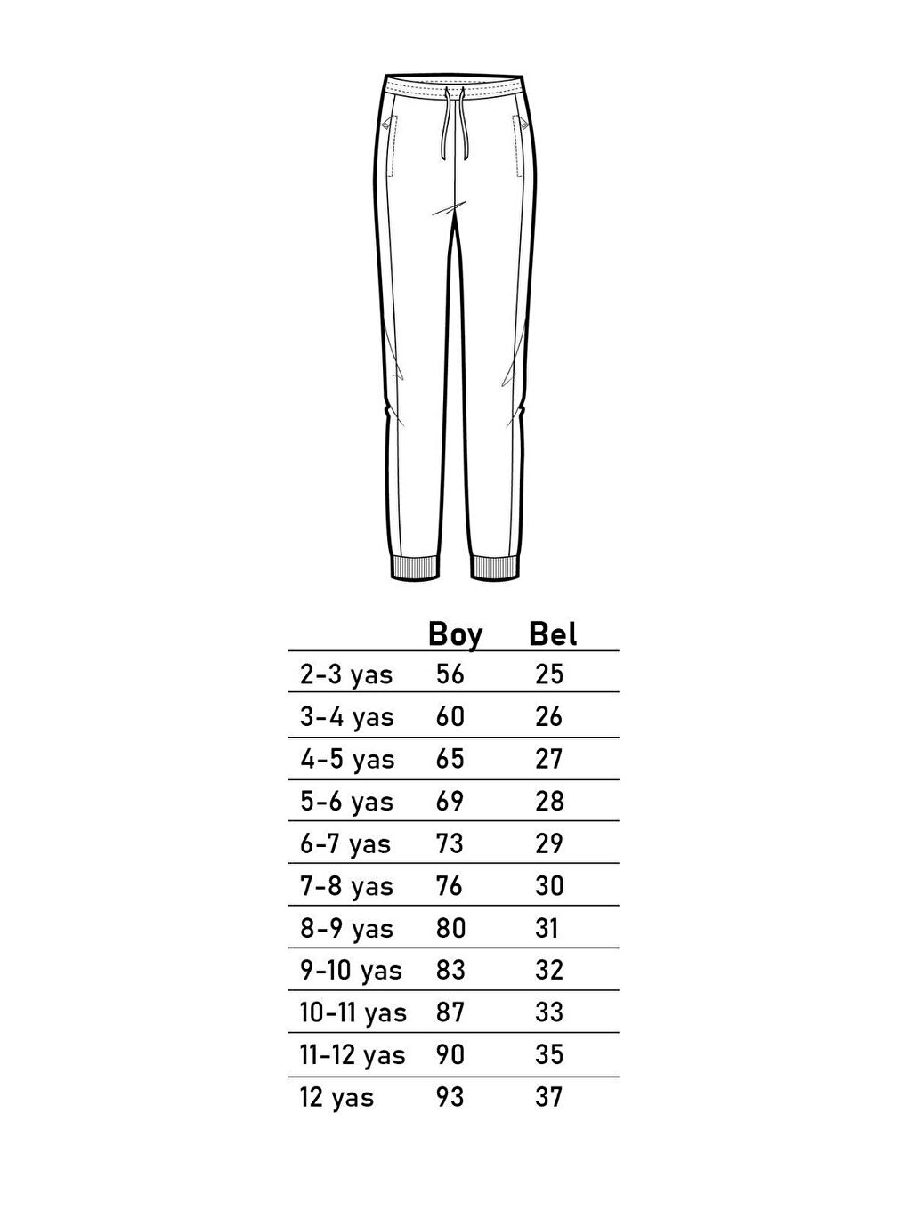 Gri Erkek Çocuk Bel ve Paça Kısımları Lastikli Pantolon-4