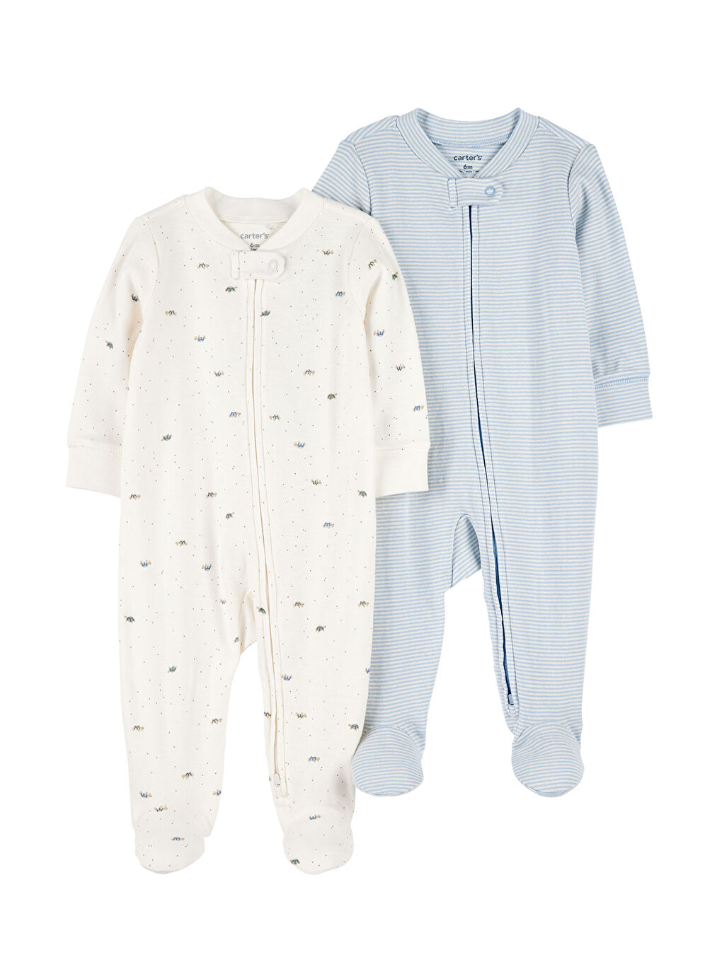 Erkek Bebek Ekru 2li Uyku Tulumu