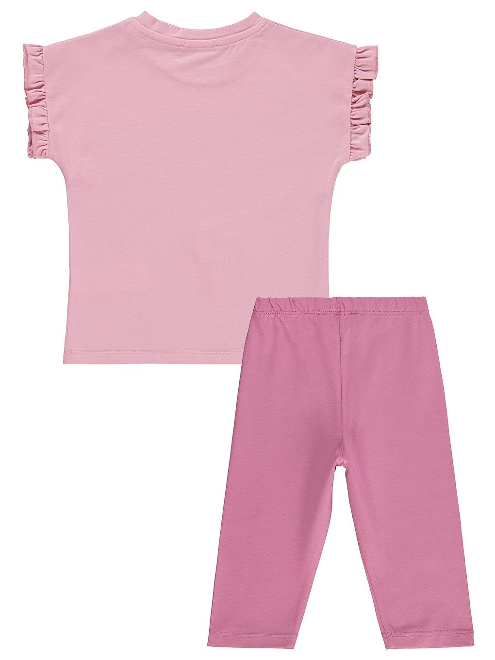 Girls Papatya Baskılı 2-5 Yaş Takım - Pembe 4-5 Yaş-1