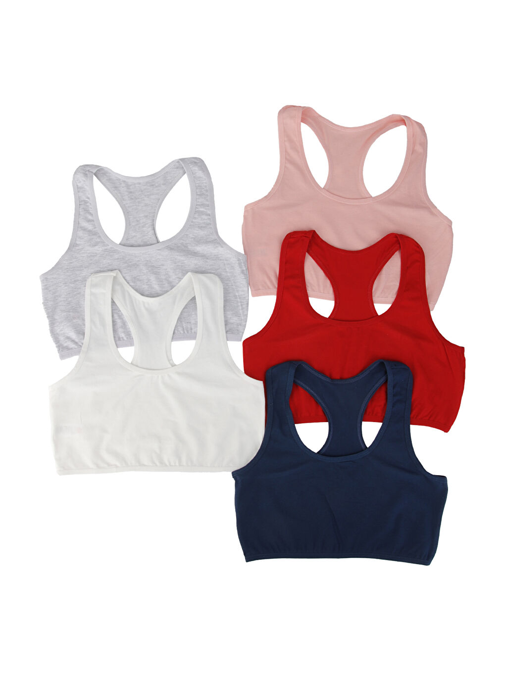 Karışık Kadın Dolgusuz Balensiz Rambo Pamuklu Büstiyer