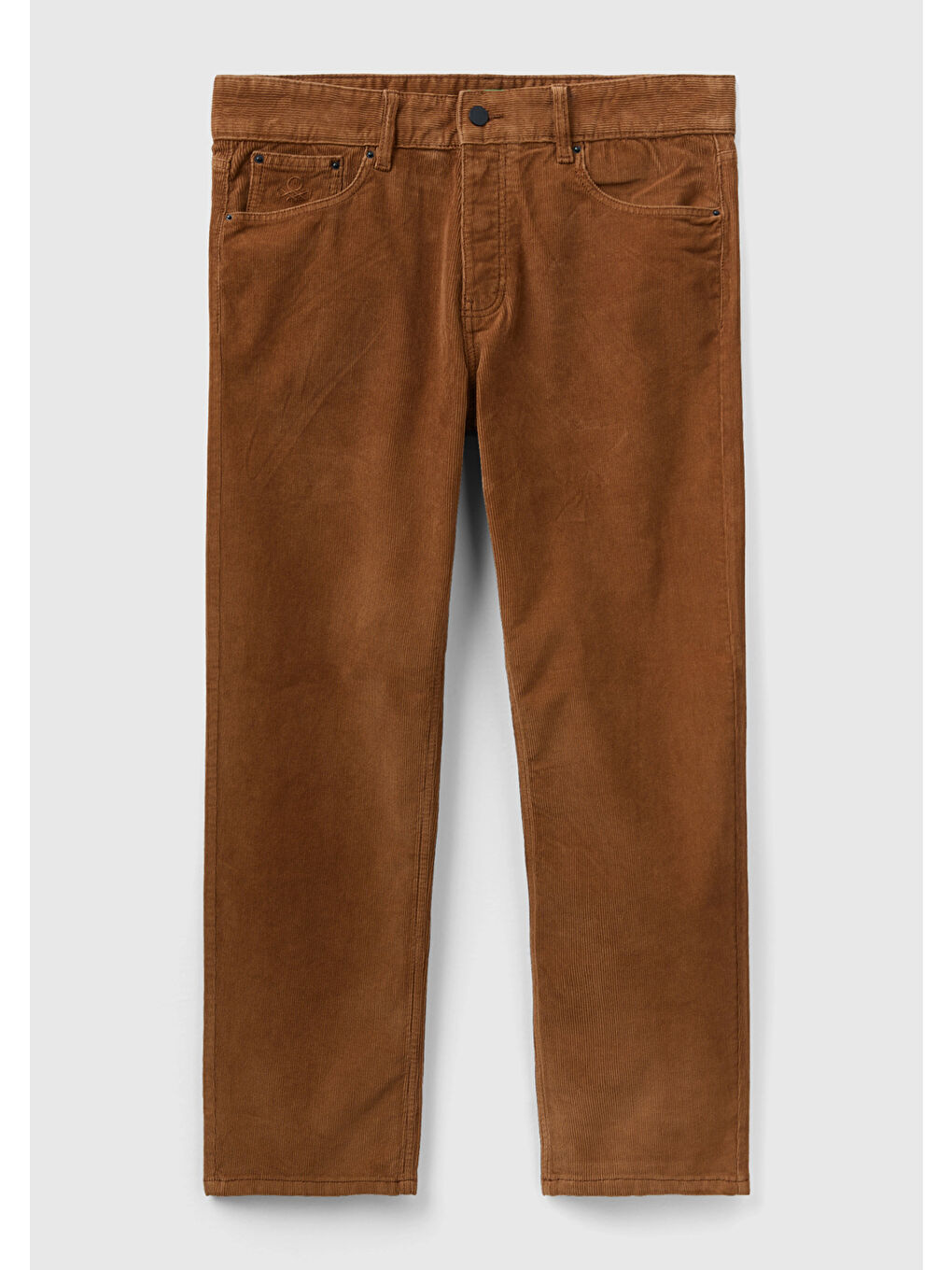 Kahverengi Unisex Taba Regular Fit Denim Pantolon