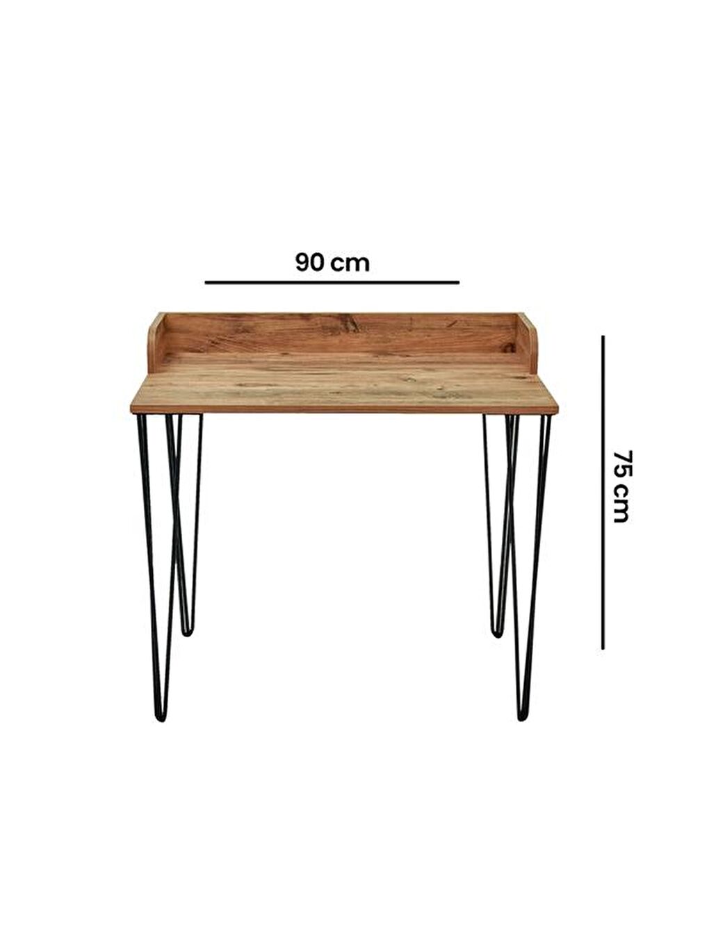 Kahverengi Modern Çalışma Masası - Atlantik Çam-1