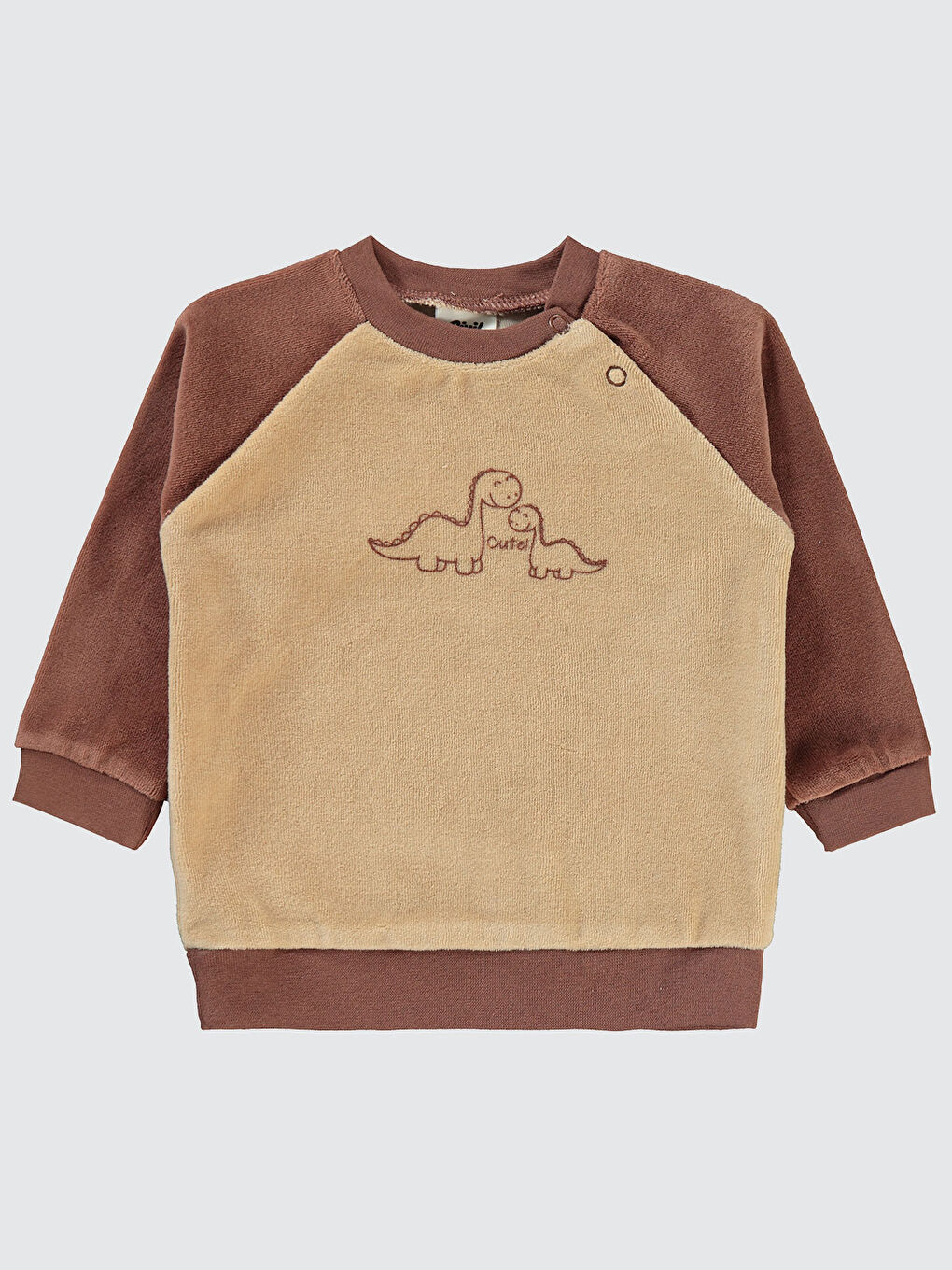 Civil Açık Kahve Baby Erkek Bebek Sweatshirt 6-18 Ay Sütlü Kahve