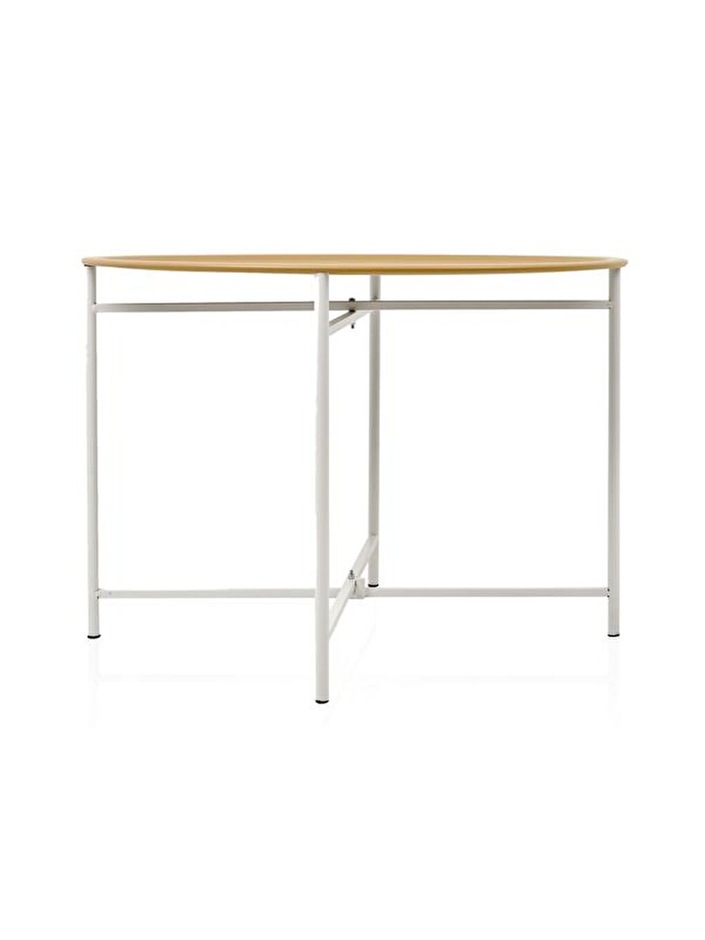 Modern Katlanır Orta Sehpa - Krem / Beyaz-3