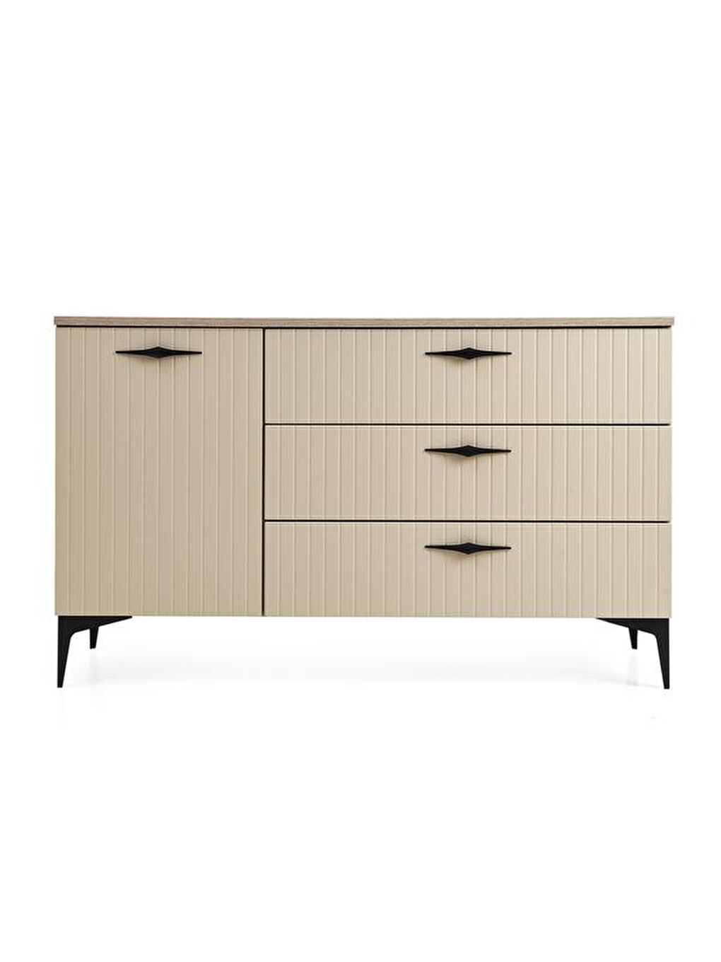 Karışık Venka Konsol - Vizon / Rustik Meşe-7