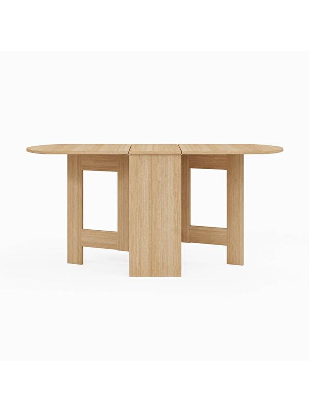 Kahverengi Nordic Katlanır Masa - Açık Meşe-9