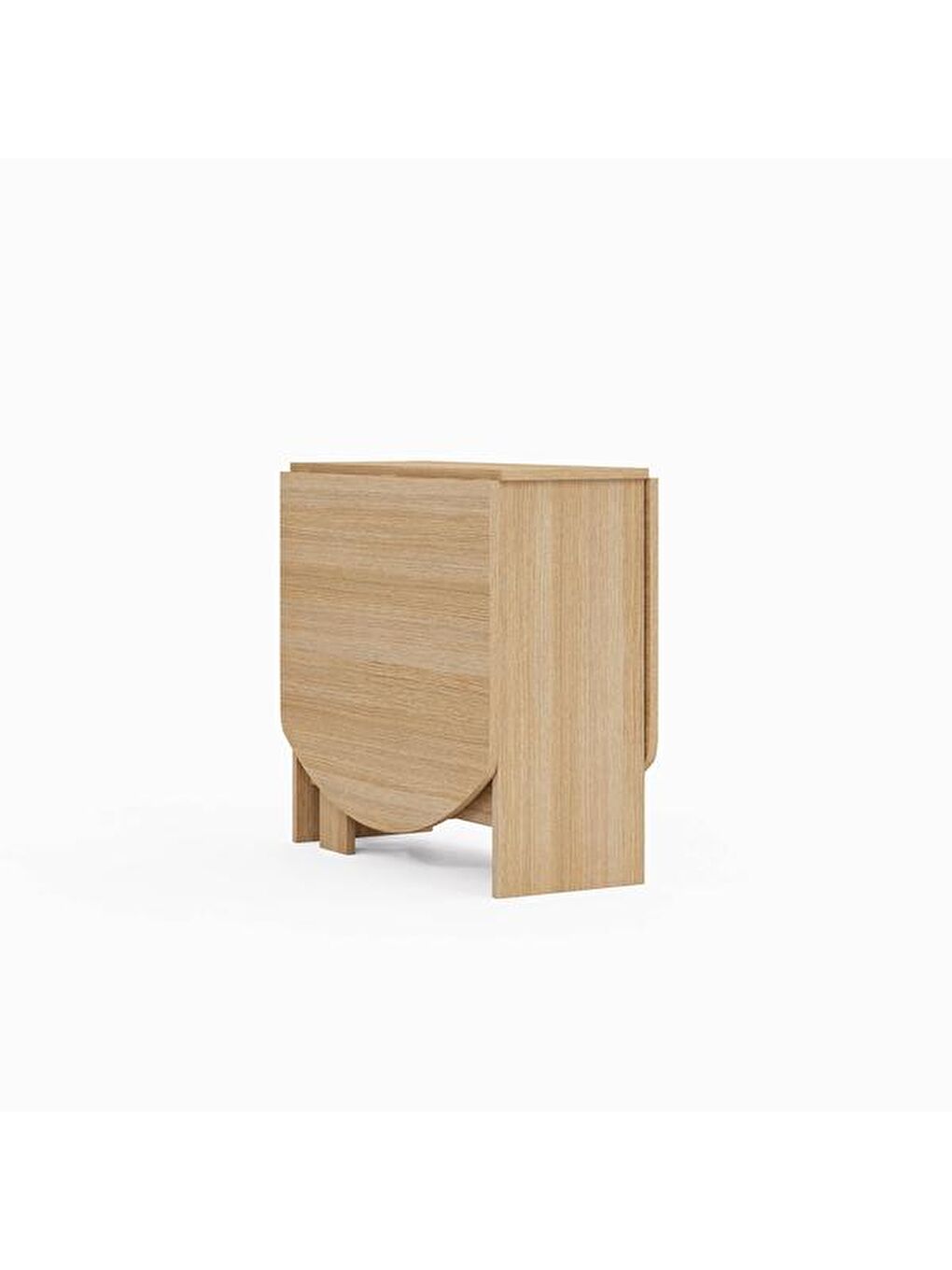 Kahverengi Nordic Katlanır Masa - Açık Meşe-11