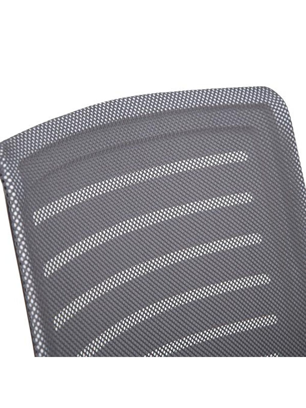 Fileli Çalışma Sandalyesi - Beyaz / Gri-2