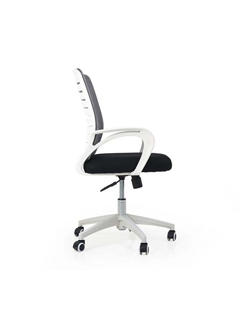 Fileli Çalışma Sandalyesi - Beyaz / Gri-3