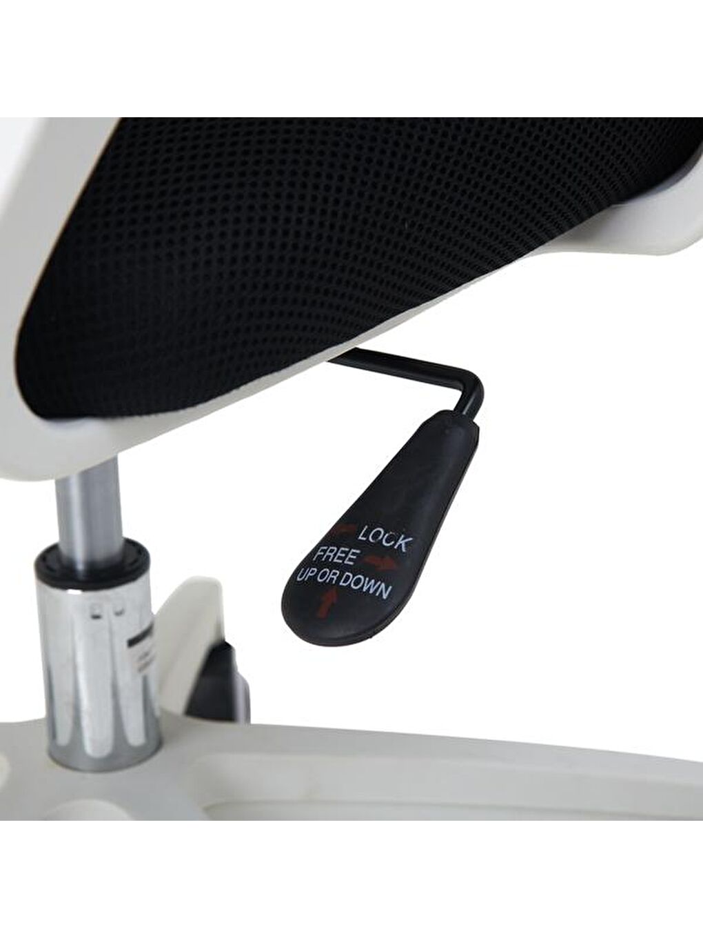 Fileli Çalışma Sandalyesi - Beyaz / Gri-8