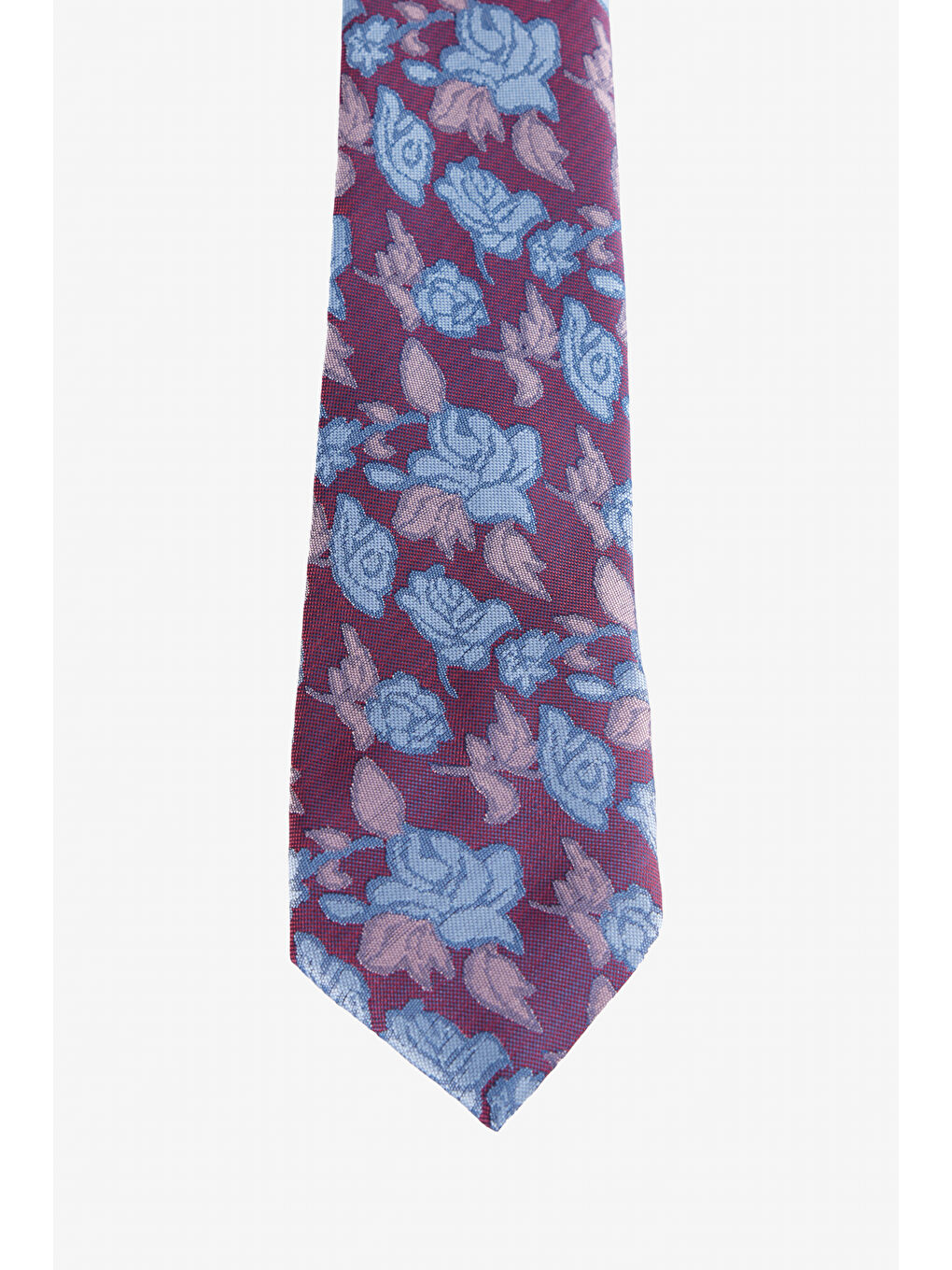 Erkek Bordo-Mavi Desenli Kravat-1