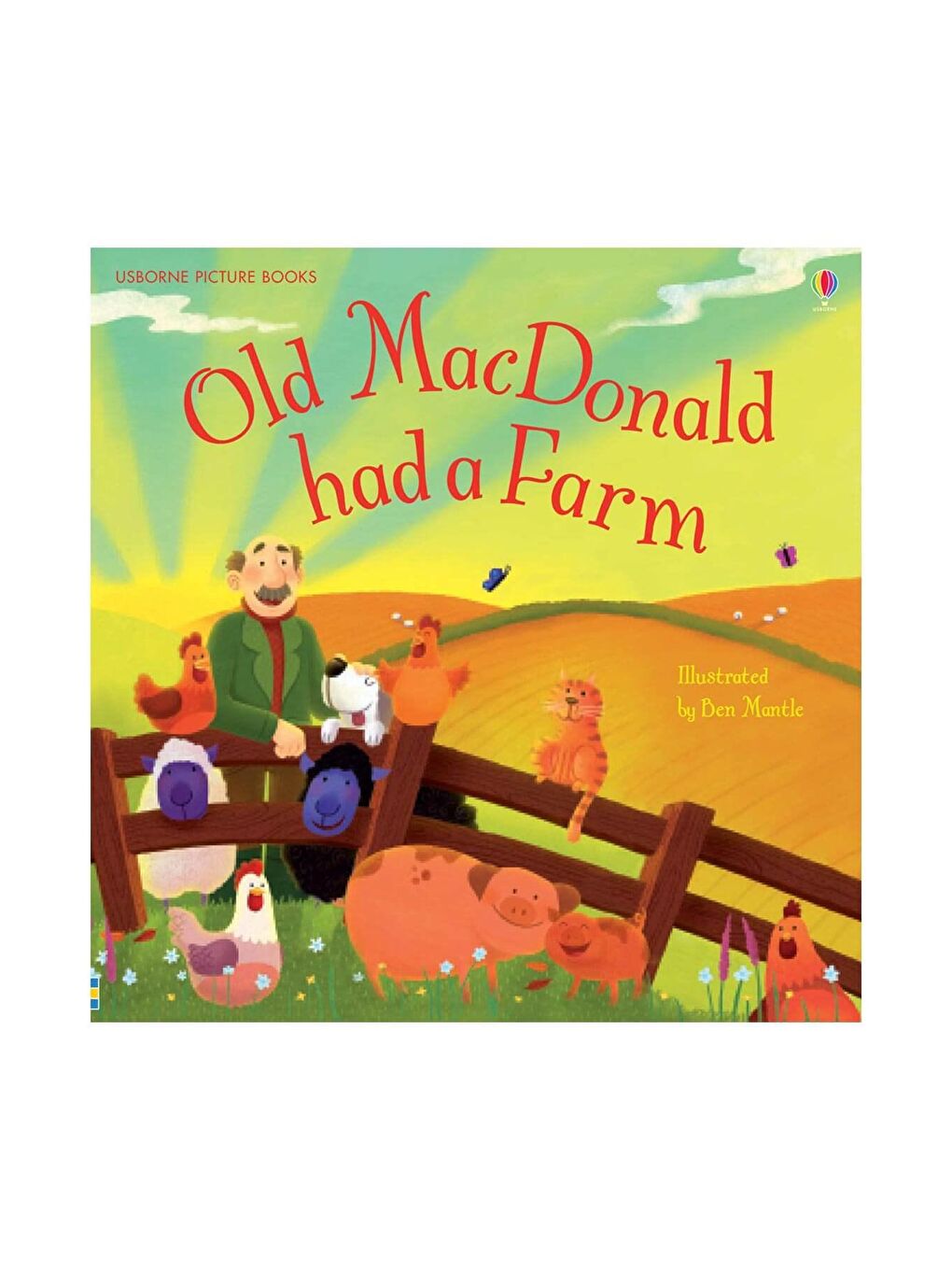 The Usborne Beyaz-Renklibaskı Old Macdonald Had A Farm