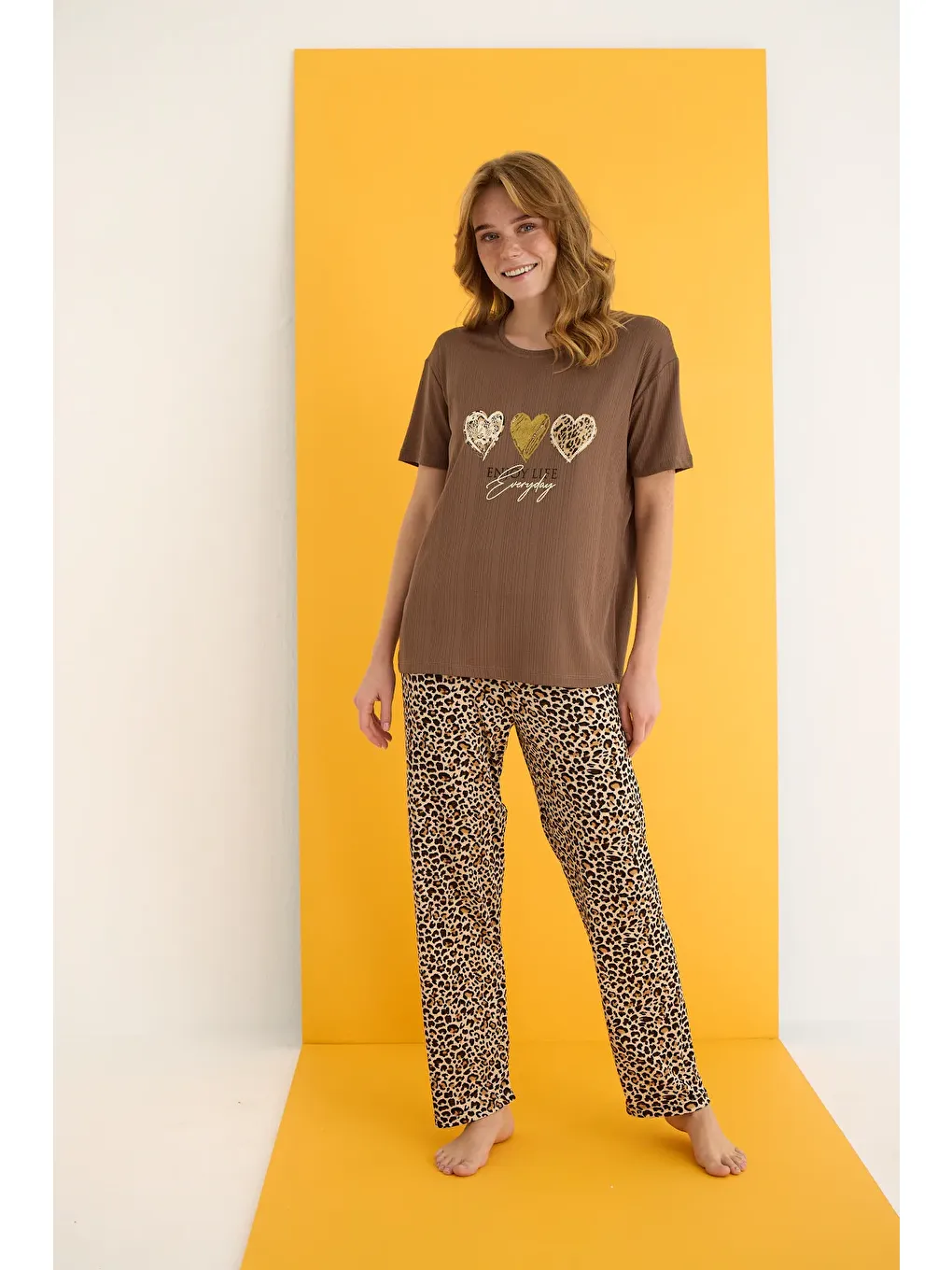 Kahverengi Pegasus Pijama Takımı 7011-4-1