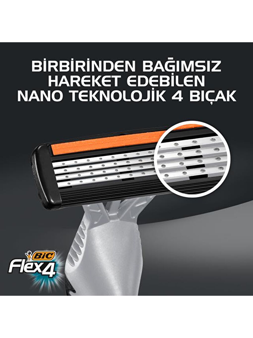 Bic Flex 4 Tıraş Bıçağı 3'lü (4 Bıçak) - 6