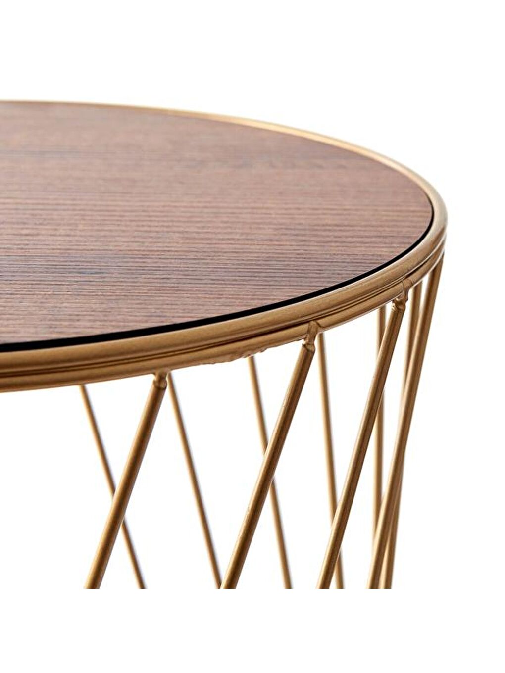 Kahverengi Güzel Yan Sehpa - Antik / Barok Ceviz-3