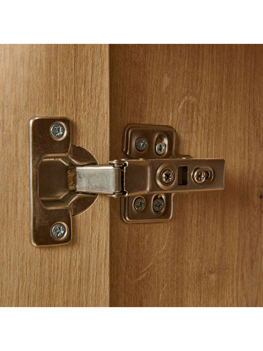 Kahverengi Federico 4 Kapaklı Raflı Konsol - Safir Meşe - 160 cm-2