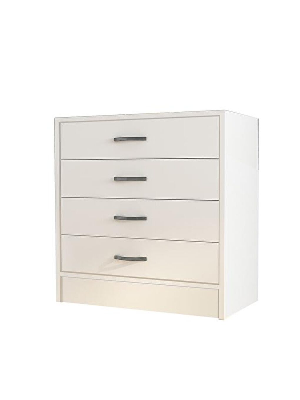 Eco Room Amor 4 Çekmeceli Şifonyer - Beyaz - 86 cm - 2