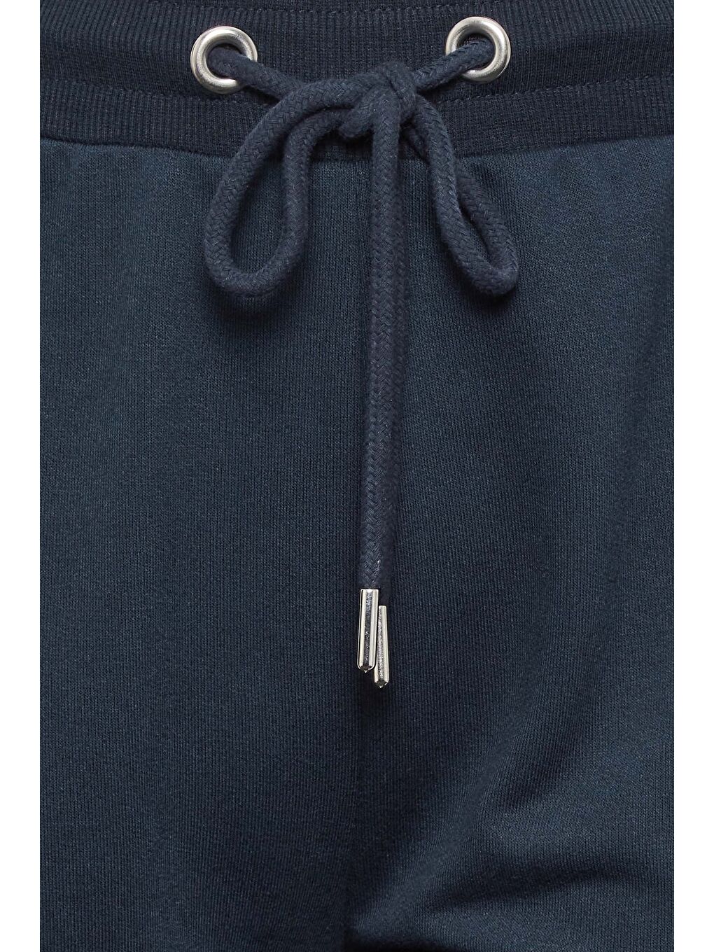 Lacivert Büyük Beden Beli Ve Paçası Lastikli Dar Paça Jogger Pantolon 144834-3