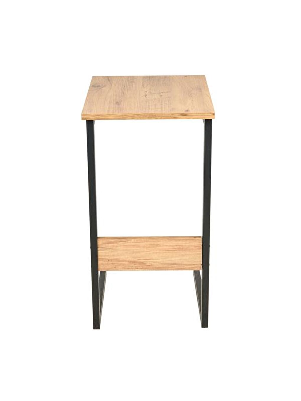 Kahverengi C Sehpa - Atlantik Çam / Siyah - 67x46x36 cm-6