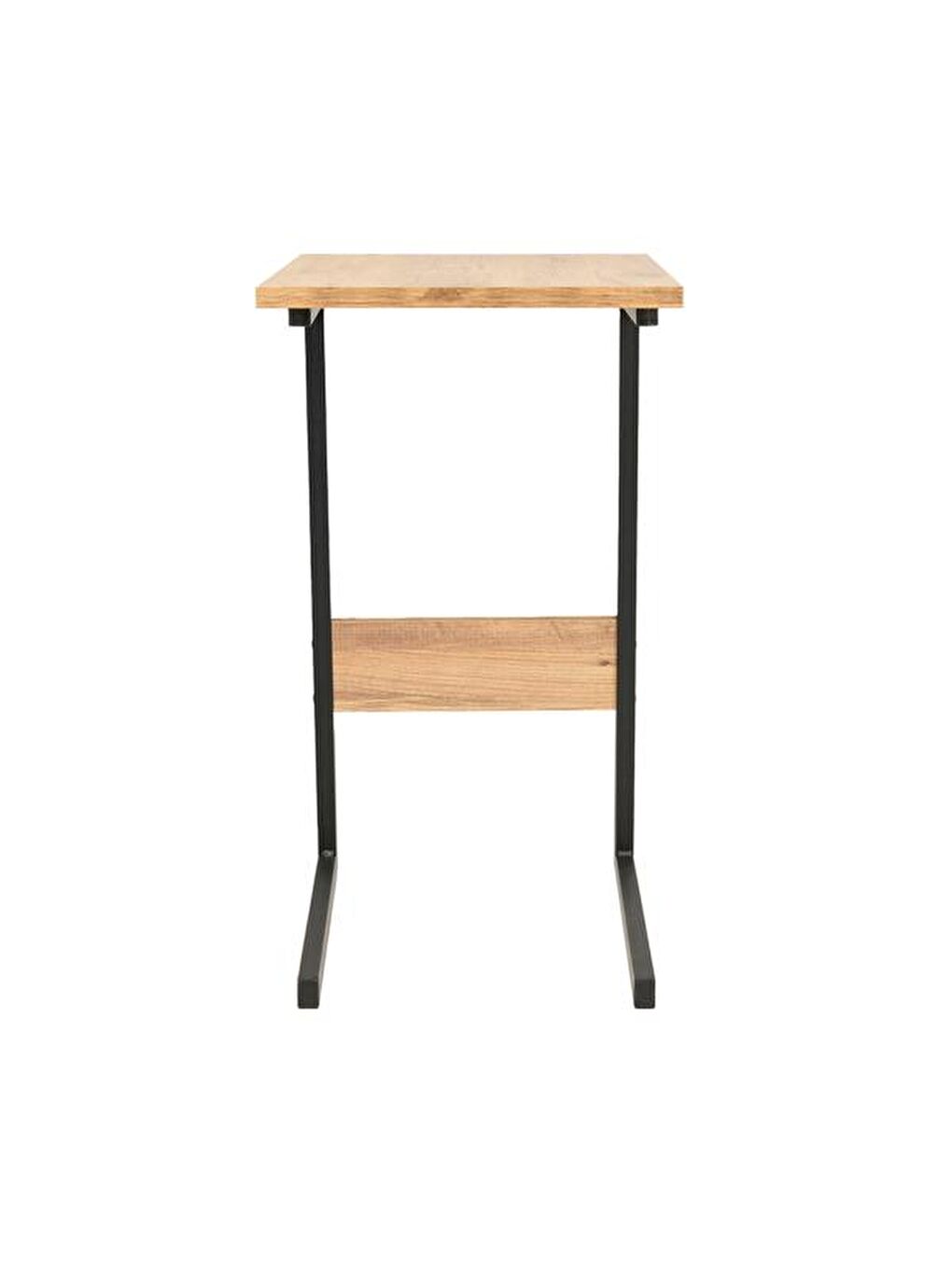 Kahverengi C Sehpa - Atlantik Çam / Siyah - 67x46x36 cm-7