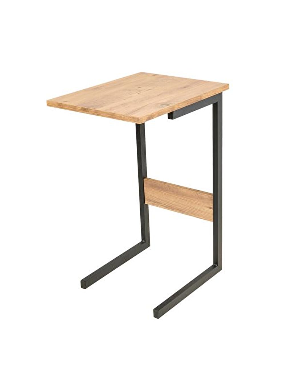 Kahverengi C Sehpa - Atlantik Çam / Siyah - 67x46x36 cm-10