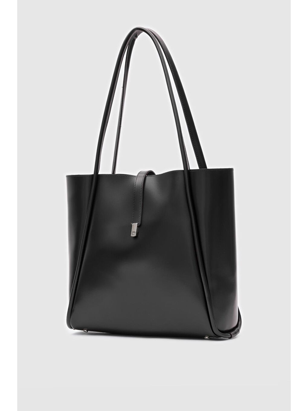 Chester Kilitli Omuz Çantası Siyah-1