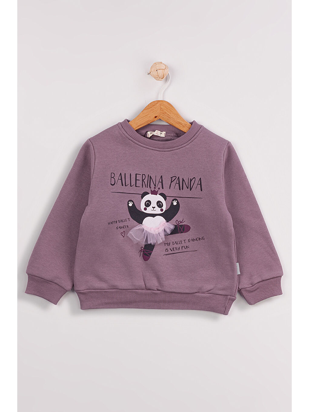 MİSSTUFFY Mor Kız Çocuk 2'li Paket Basic Sweatshirt