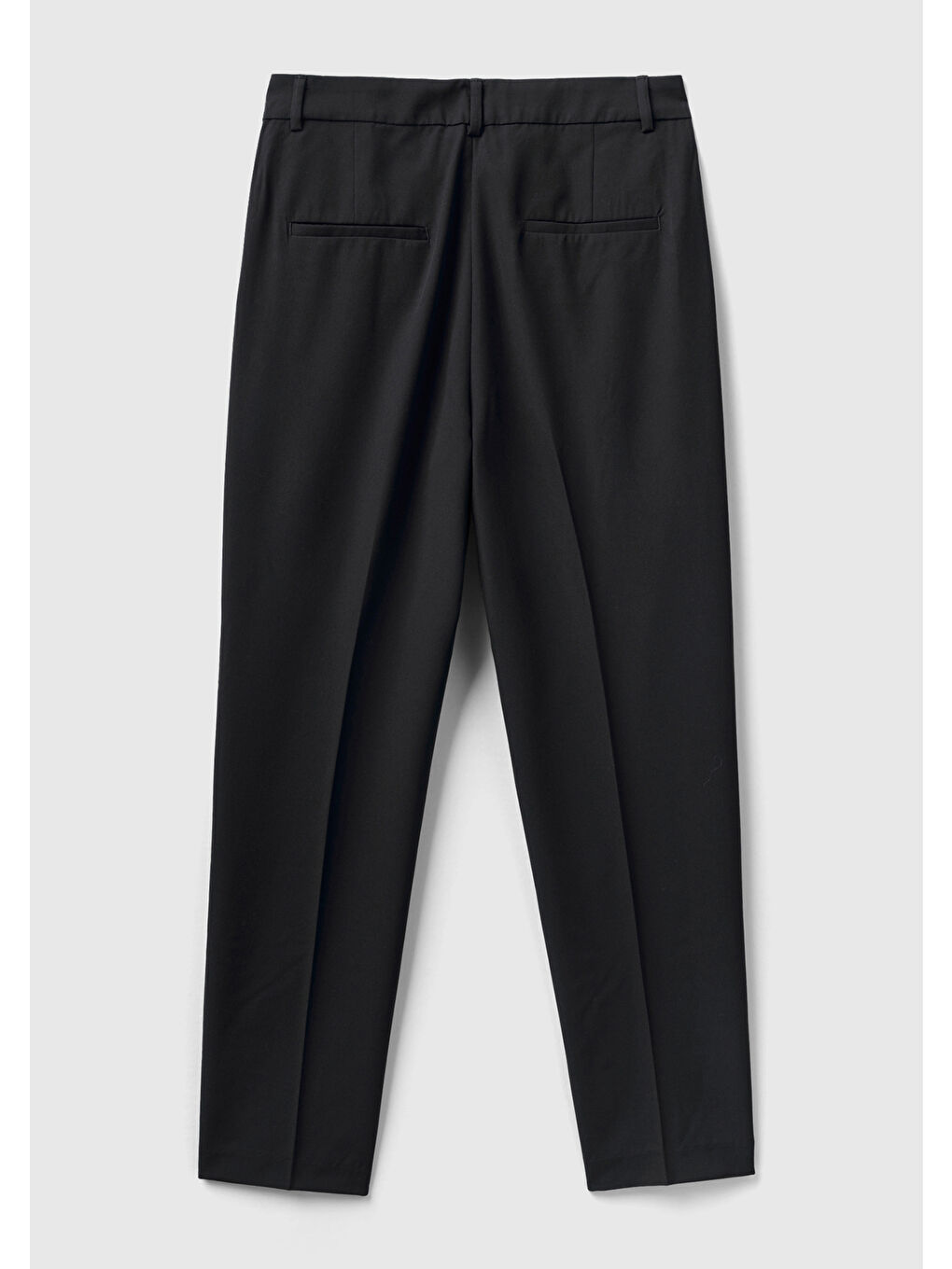 Kadın Siyah Viskoz Karışımlı Regular Fit Pantolon-3