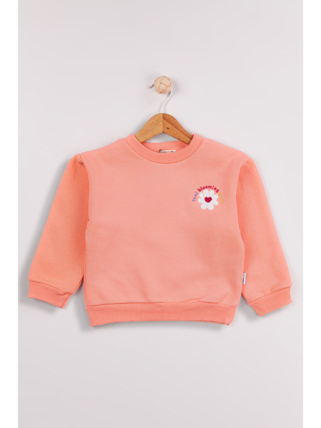 MİSSTUFFY Mor Kız Çocuk 2'li Paket Basic Sweatshirt - 3