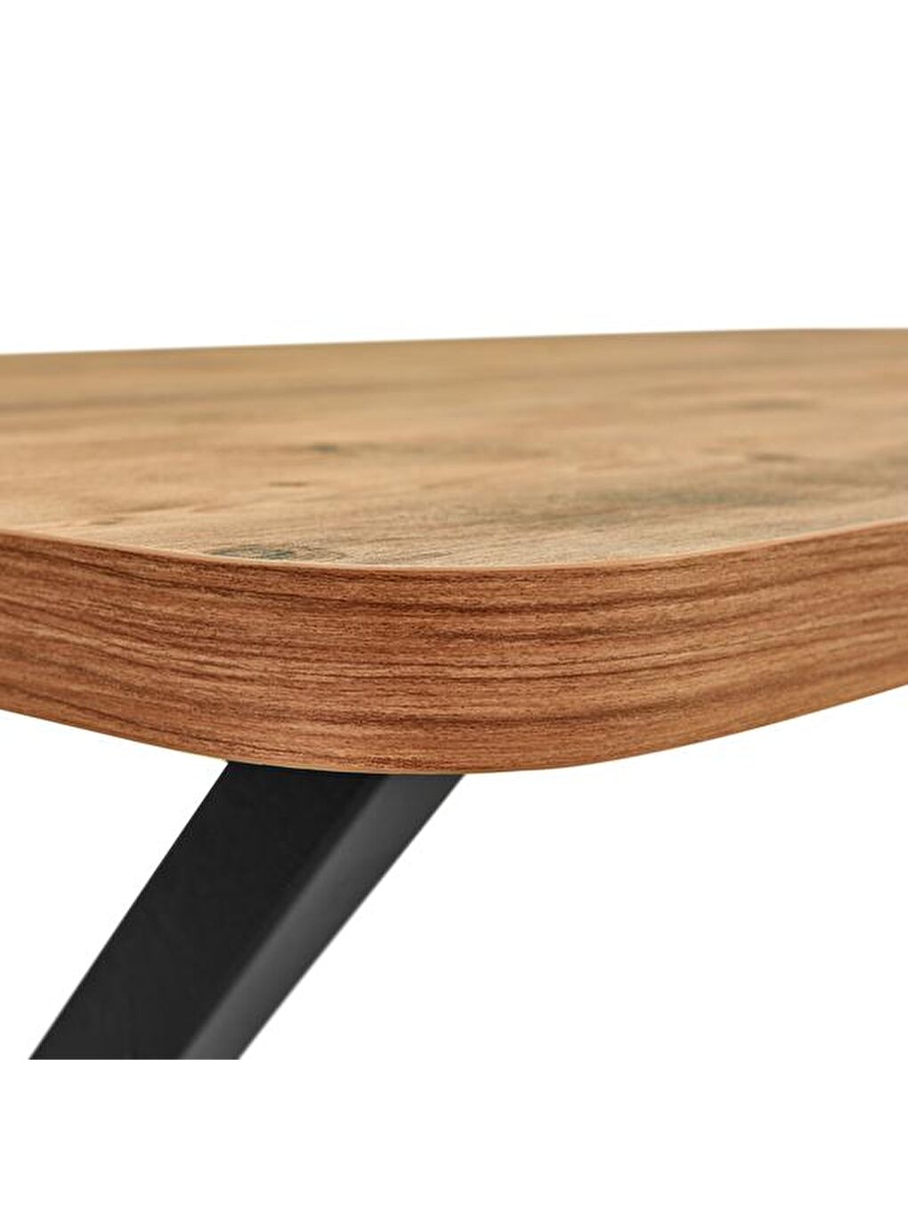 Kahverengi Modern Çarpı Ayak Dikdörtgen Masa - Atlantik Çam-5