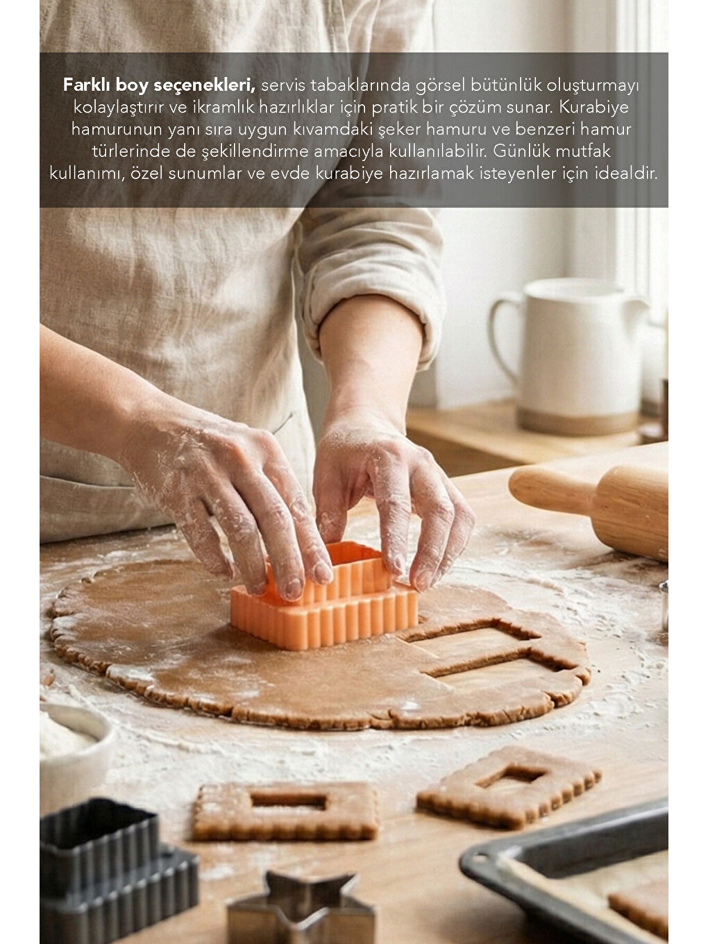 Karışık 3'lü Dikdörtgen Kurabiye Kalıbı-1