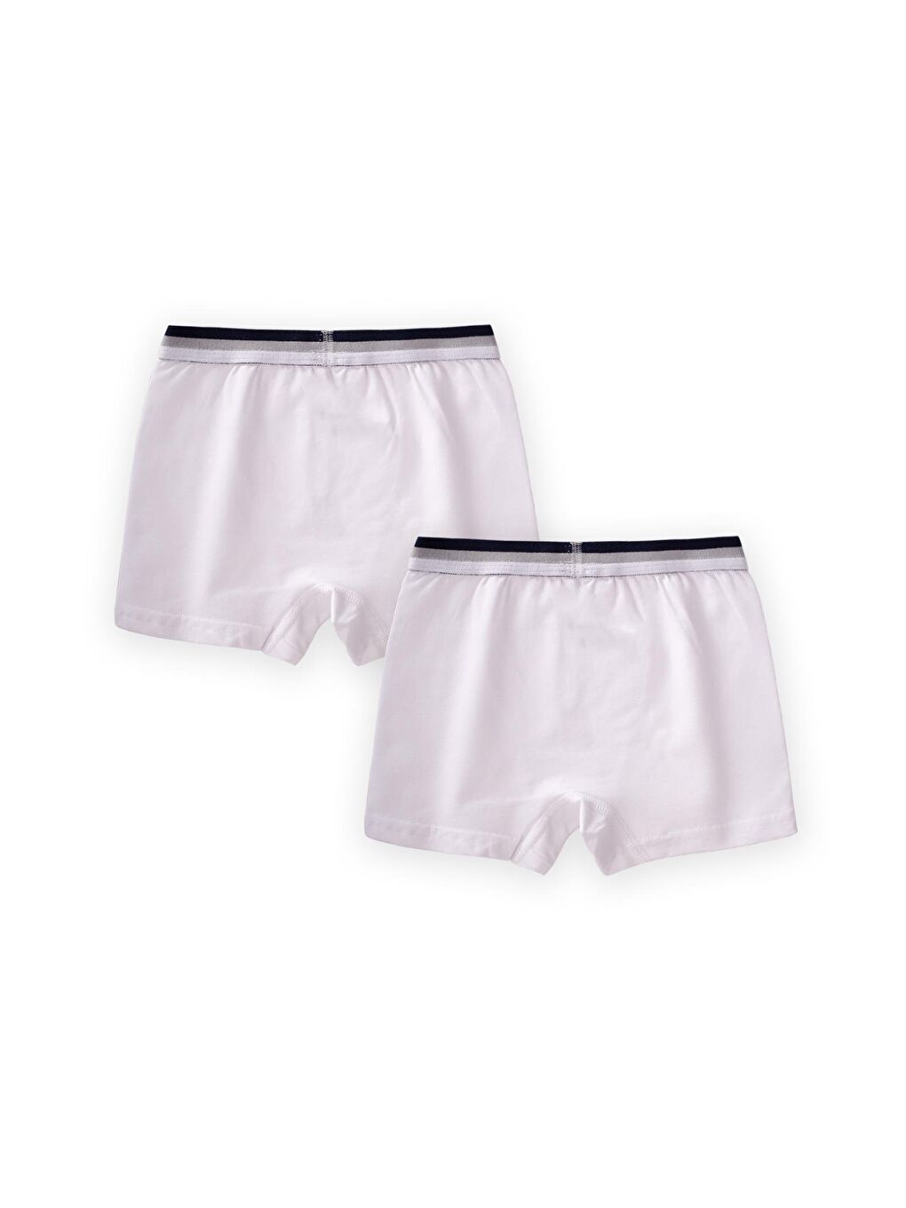 İkili Boxer 2-9 Yaş Beyaz-1